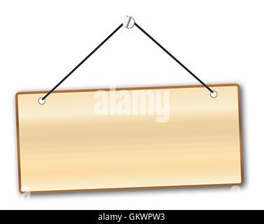 Blank Wooden Sign Stock Vector