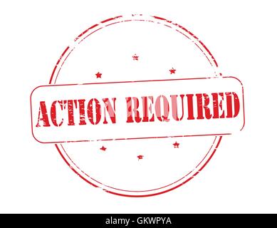 action required stamp. action required round grunge sign. label