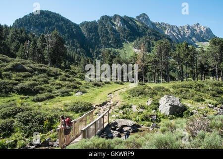Summer hiking in Ariege area of Pyrenees,South of France. Hiking to ...