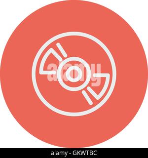 Reel player deck recorder thin line icon Stock Vector