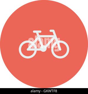 Bicycle thin line icon Stock Vector