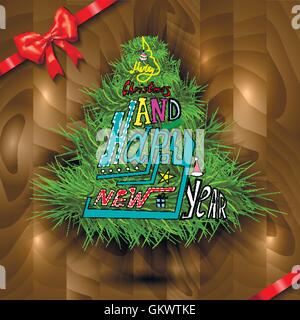 Christmas greeting card Stock Vector