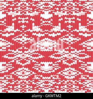 White christmas ornament on red background. Stock Vector