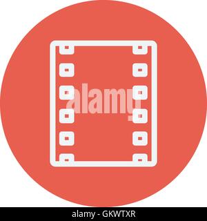 Negative thin line icon Stock Vector