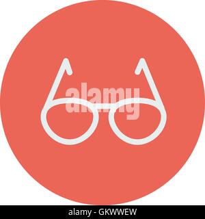 Sunglasses thin line icon Stock Vector