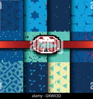 Decorative Ornamental Multicolored set on a Background, Vector Illustration Stock Vector