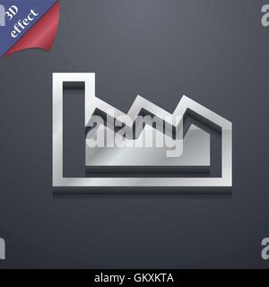 Chart icon symbol. 3D style. Trendy, modern design with space for your text Vector Stock Vector