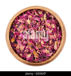 Dried rose petals in the bowl Stock Photo - Alamy