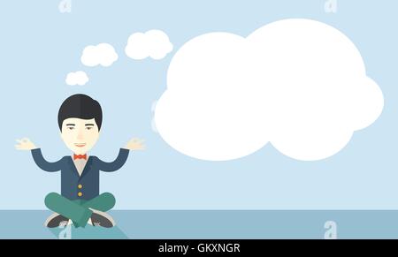 Businessman get the idea Stock Vector
