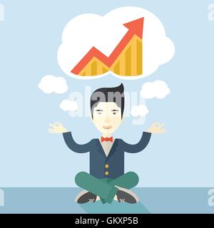 Businessman get the idea Stock Vector