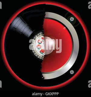 Record Speaker Stock Vector
