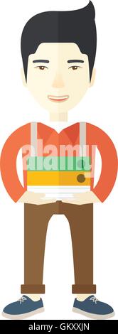 Streesful employee Stock Vector