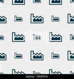 Chart icon sign. Seamless pattern with geometric texture. Vector Stock Vector