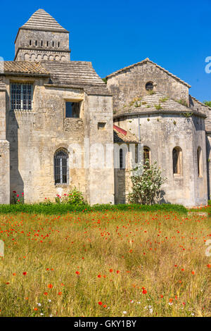 The asylum at St Paul de Mausole Monastery on the outskirts of St. Remy-de-Provence in France Stock Photo