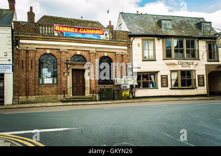 Old Bank next to The George Hotel, Main Street, Ramsey, Cambridgeshire, England UK Stock Photo