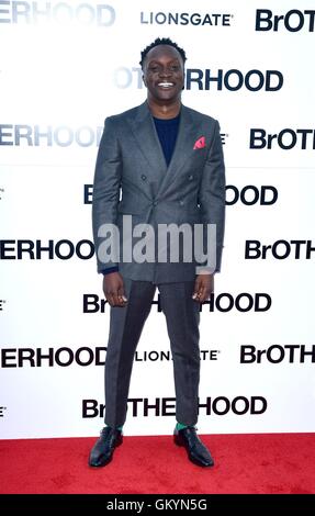 Arnold Oceng attending the world premiere of Brotherhood at Vue Westfield Shepherd's Bush, London. Stock Photo