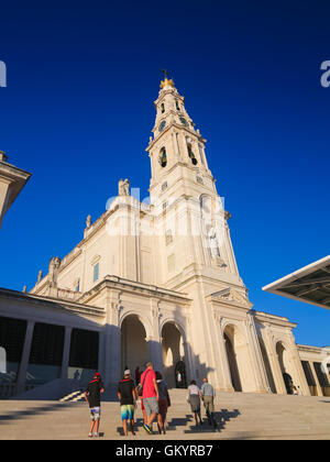FATIMA, PORTUGAL - JULY 23, 2016: Basilica of Our Lady of the Rosary at the Sanctuary of Fatima in Portugal. Stock Photo