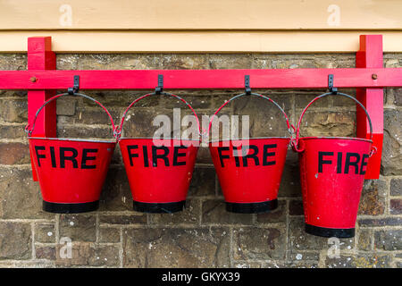 Fire Buckets Stock Photo