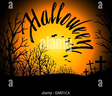 Halloween Bloody Text Background Stock Vector