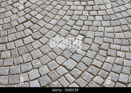 Cobblestone pavement background, street in Vienna, Austria Stock Photo