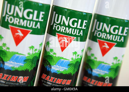 Jungle Formula Mosquito repellent spray Stock Photo