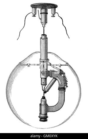 Reynier'sche Lamp, by E. Reynier, a French inventor Stock Photo