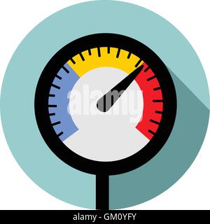 Temperature gauge Stock Vector