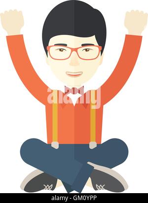 Happy young man Stock Vector