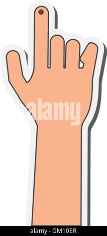 index finger bleeding icon Stock Vector Image & Art - Alamy