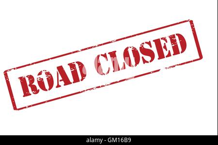 Road closed Stock Vector