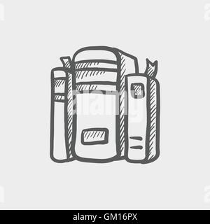Binders sketch icon Stock Vector