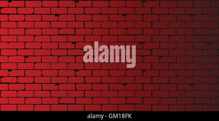 Red Wall Stock Vector