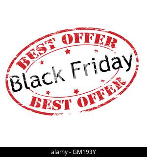 Best offer Black Friday Stock Vector