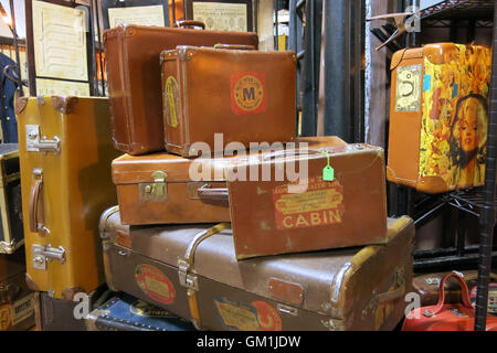 CAMDEN market Old suitcases on the market Stock Photo