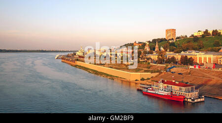 Panoramic view of summer Nizhny Novgorod Russia Stock Photo