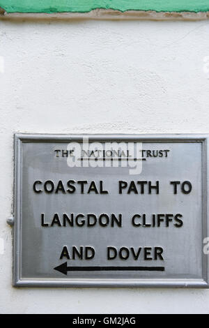 South Foreland and Langdon Cliffs near Dover in Kent, United Kingdom Stock Photo