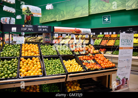 Superama Grocery store now called Walmart Express in Acapulco, Mexico. One can order online and have things delivered. Stock Photo