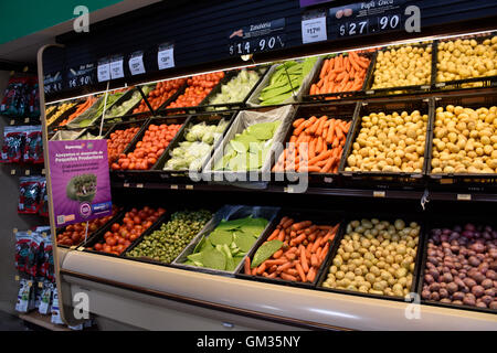 Superama Grocery store now called Walmart Express in Acapulco, Mexico. One can order online and have things delivered. Stock Photo