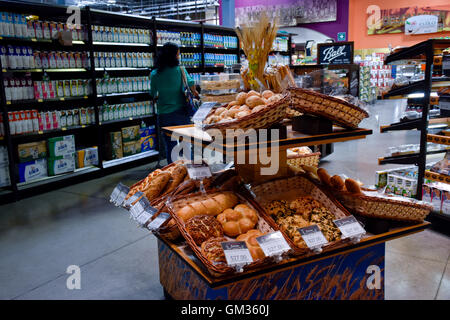 Superama Grocery store now called Walmart Express in Acapulco, Mexico. One can order online and have things delivered. Stock Photo