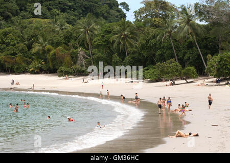 The beach at Manuel Antonio national park, Pacific coast, Costa Rica, Central America Stock Photo