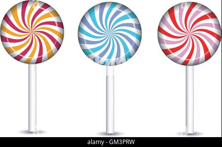 Sweets and candies icons set Stock Vector