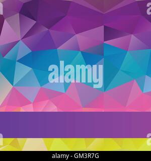 Bright rainbow vector background from mosaic triangles. Good for web, website and more. Stock Vector