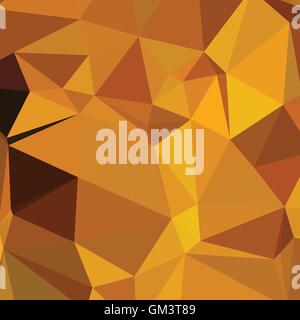 Dark Tangerine Abstract Low Polygon Background Stock Vector