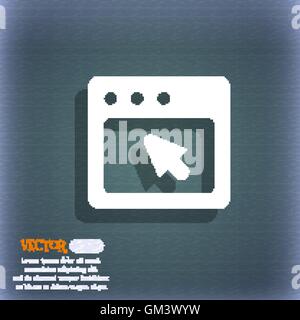the dialog box icon symbol on the blue-green abstract background with shadow and space for your text. Vector Stock Vector