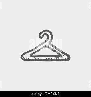 Hanger sketch icon Stock Vector