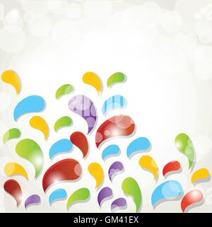 Vintage abstract splash vector background Stock Vector
