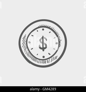 Business sketch icon Stock Vector