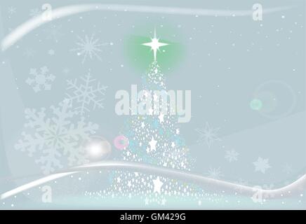 Cold Cold Christmas Tree Stock Vector