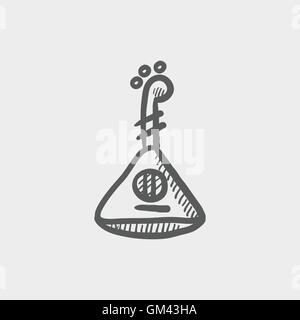 Ukelele sketch icon Stock Vector