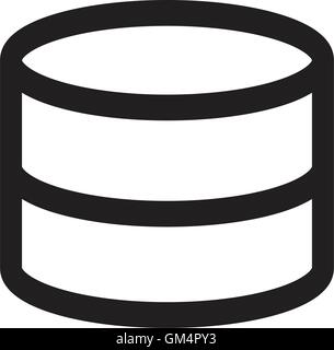 Server stack icon. Data storage symbol. Database network illustration ...